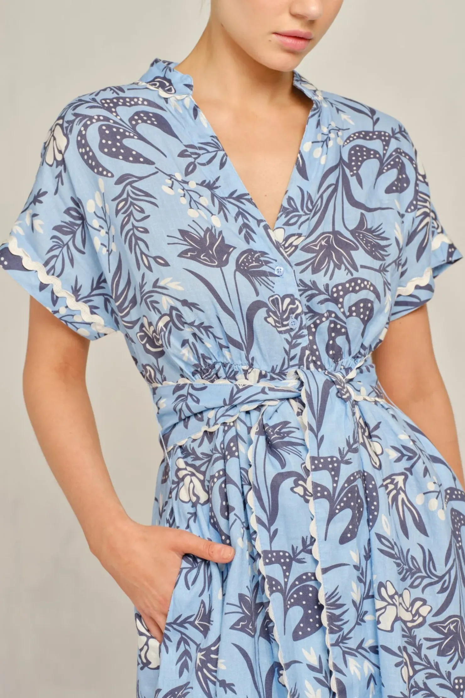 Best Alessandra Candice Wave Dress Paradise - Cornflower