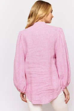 Outlet Alessandra Charade Shirt - Pink Houndstooth