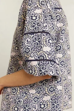 Online Alessandra Lia Shirt Raya - Navy