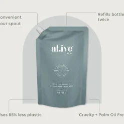 New Al.ive Kaffir Lime & Green Tea Wash - Refill