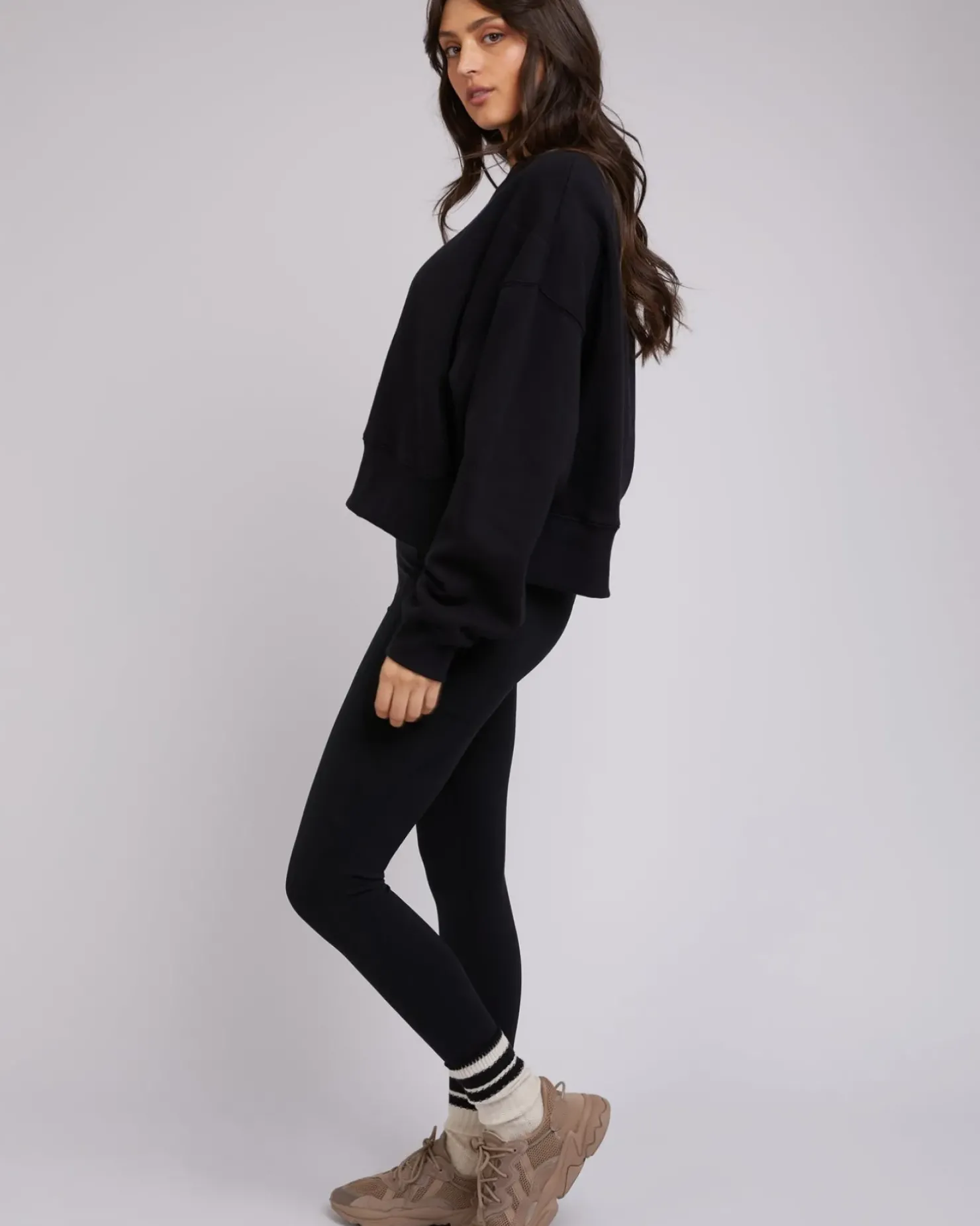 Sale All About Eve Active Tonal Sweater - Black