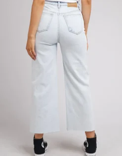 Hot All About Eve Charlie High Rise Wide Leg Jean - Bleach Denim