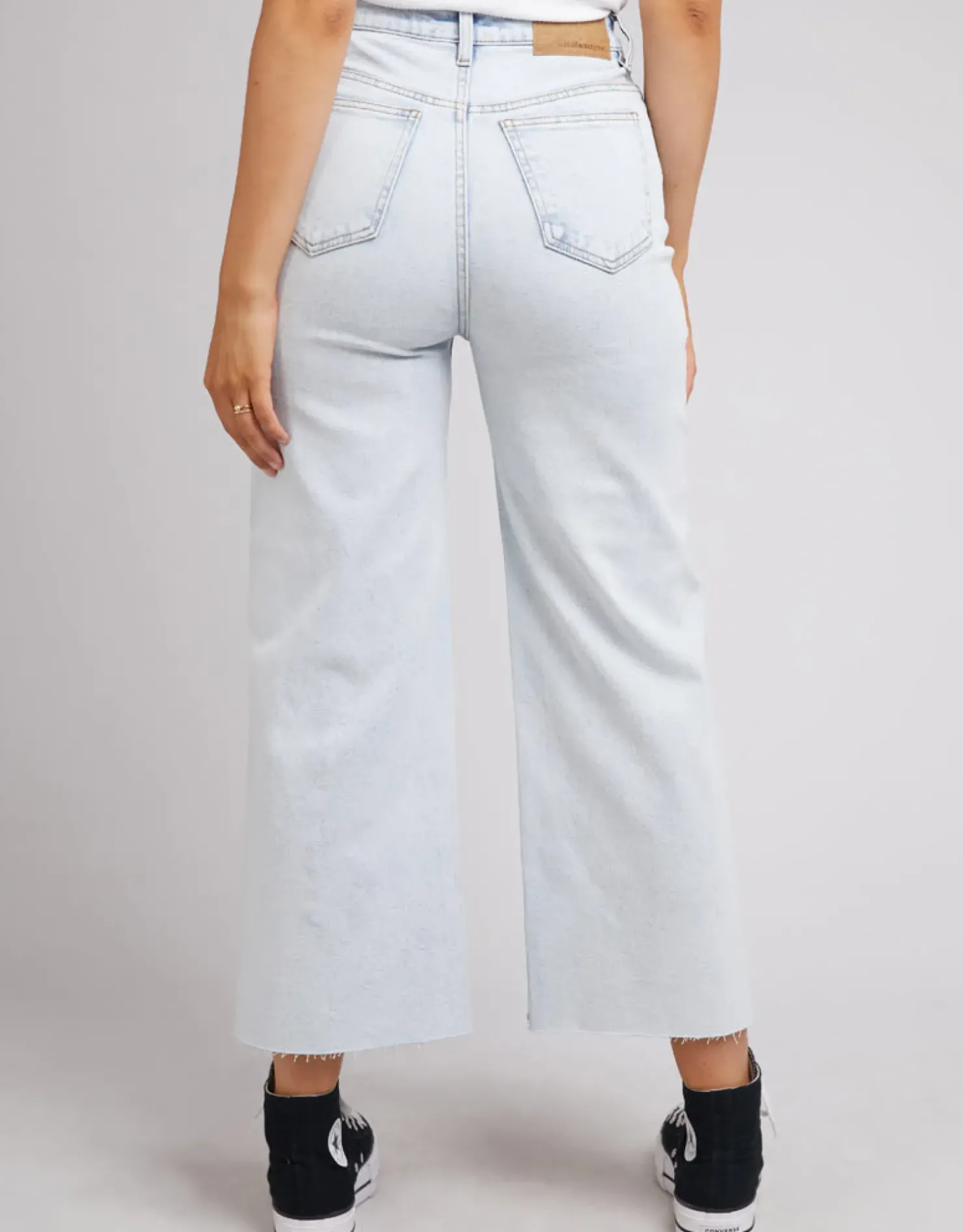 Hot All About Eve Charlie High Rise Wide Leg Jean - Bleach Denim