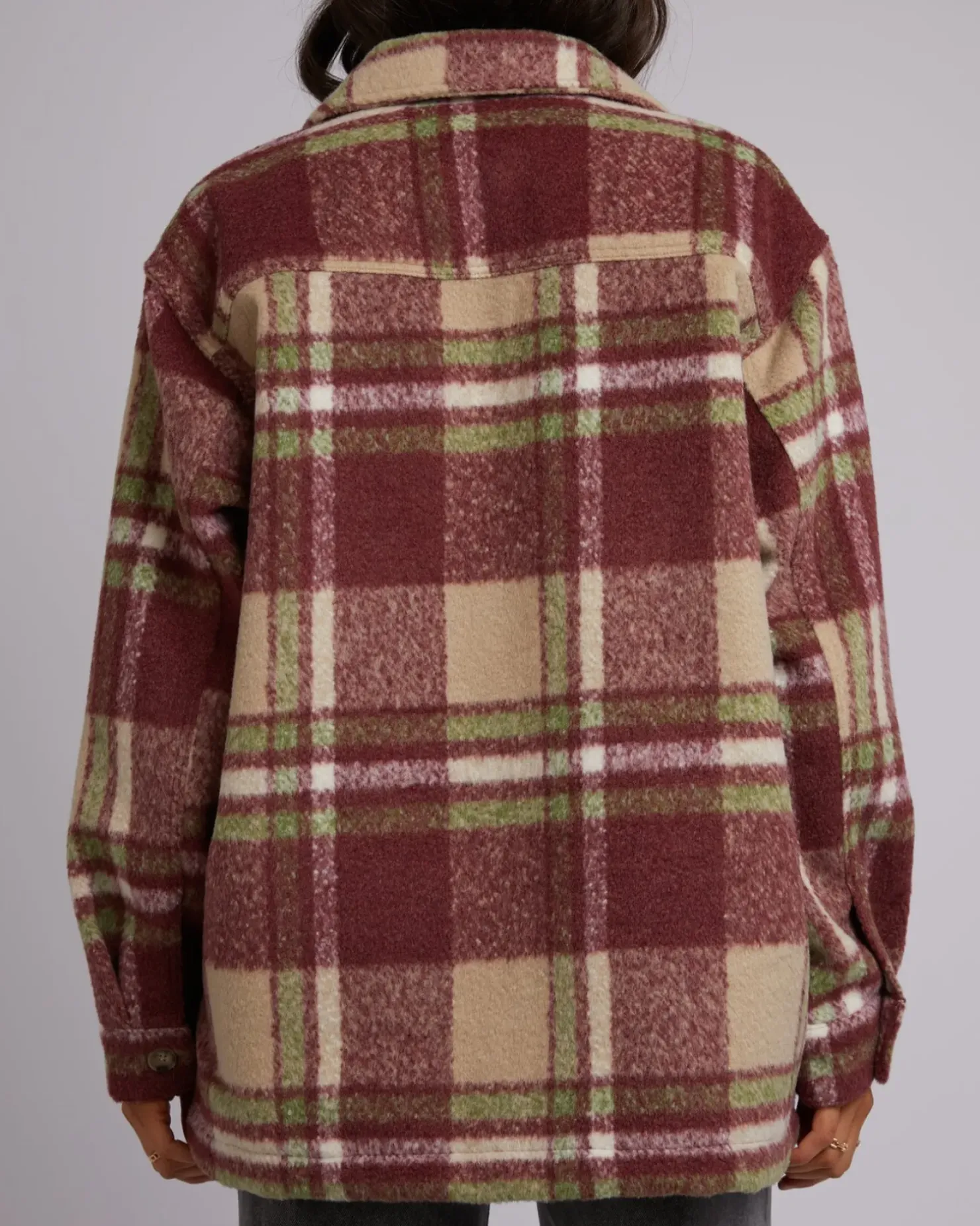 Clearance All About Eve Hilary Check Shacket