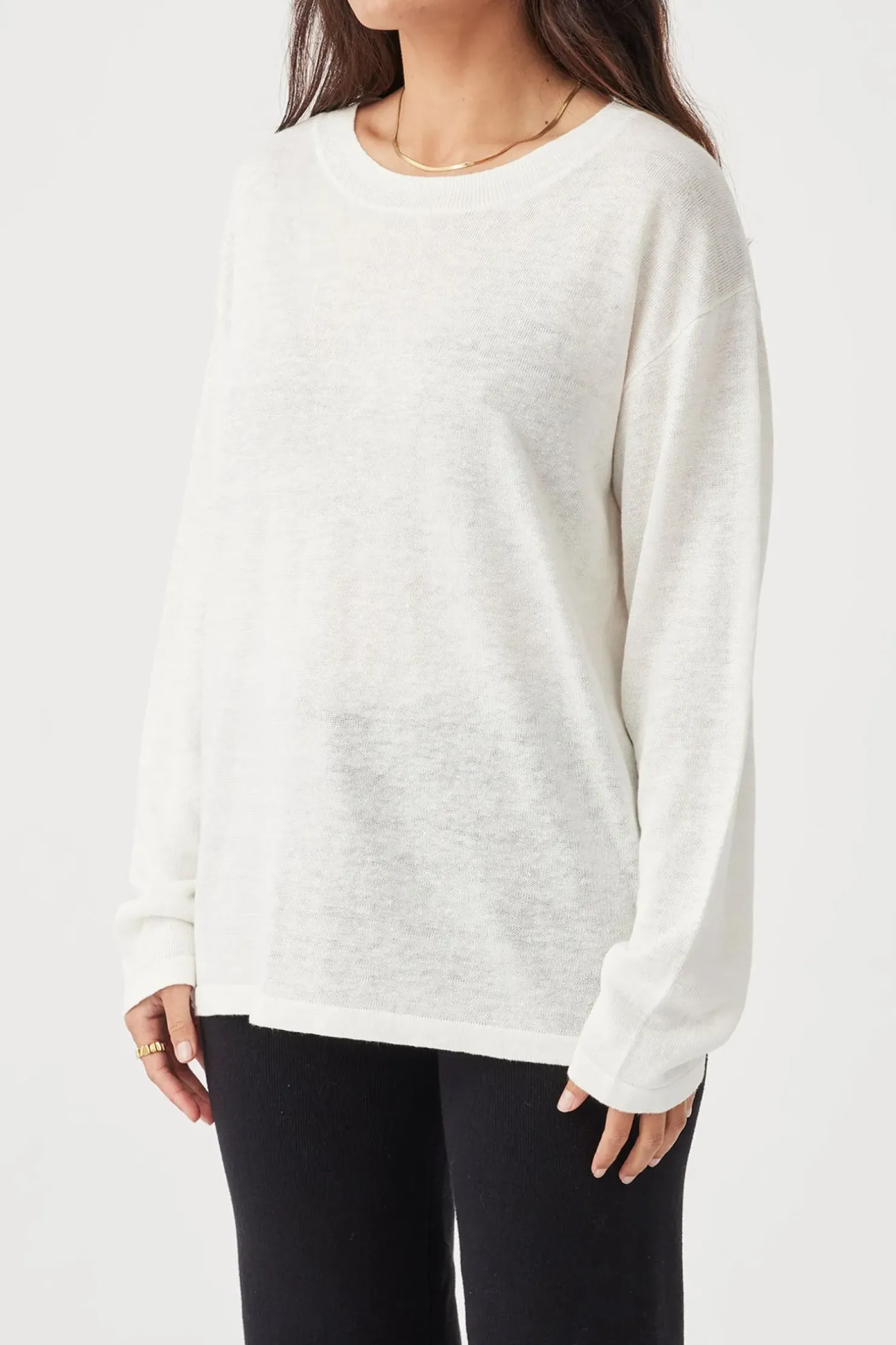 New ARCAA Hugo Long Sleeve T-Shirt - Cream