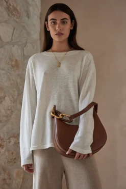 New ARCAA Hugo Long Sleeve T-Shirt - Cream