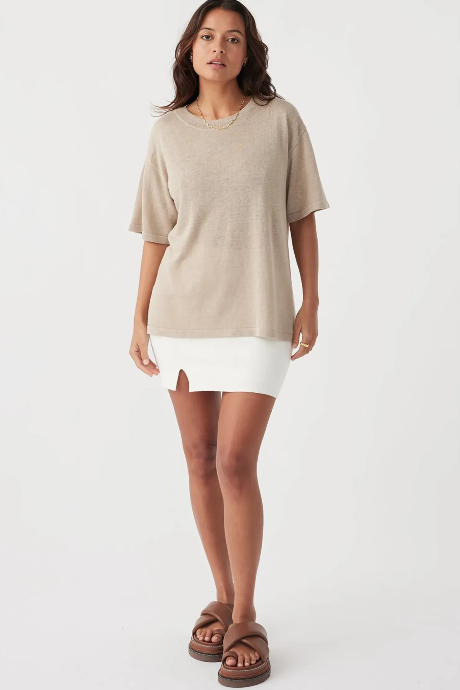 Sale ARCAA Hugo T Shirt - Taupe