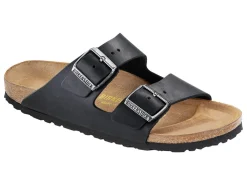 Online Birkenstock Arizona Black Oiled Leather - Narrow