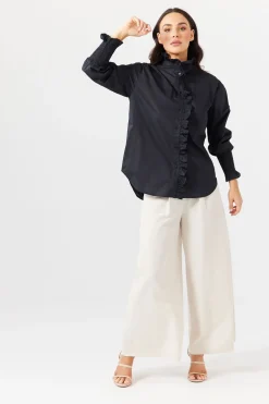 Discount Brave & True Brave & True The Countess Shirt - Black