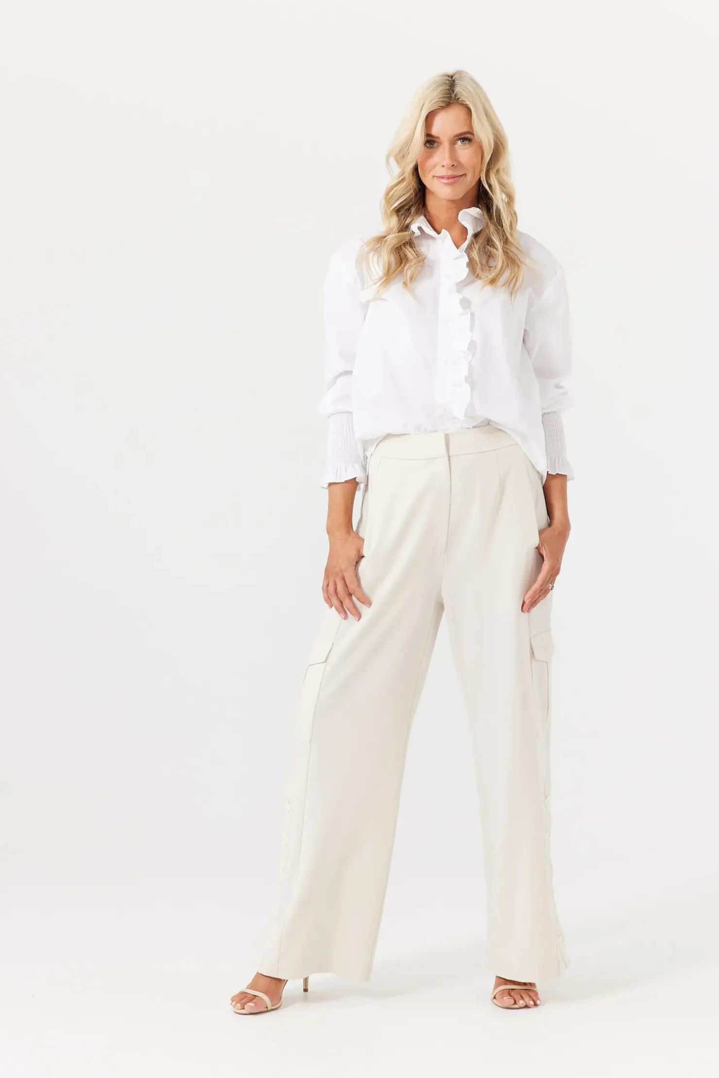 Online Brave & True Brave and True The Countess Shirt - White
