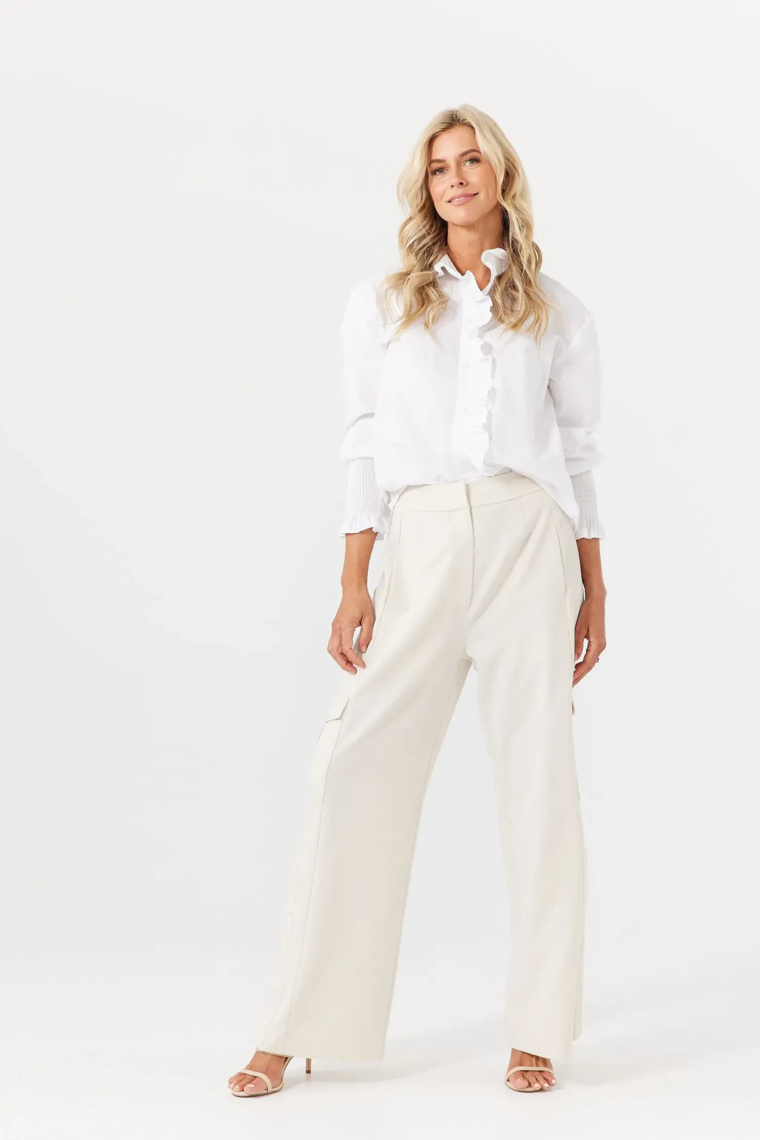Online Brave & True Brave and True The Countess Shirt - White