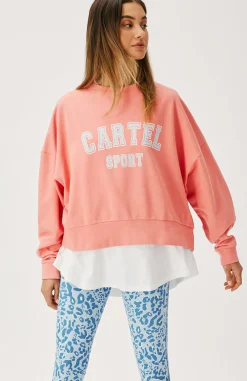 Sale Cartel & Willow Cartel & Willow Ivie Sweater - Guava