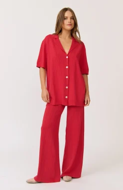 Best Cartel & Willow Cartel & Willow Lara Knit Top - Cherry