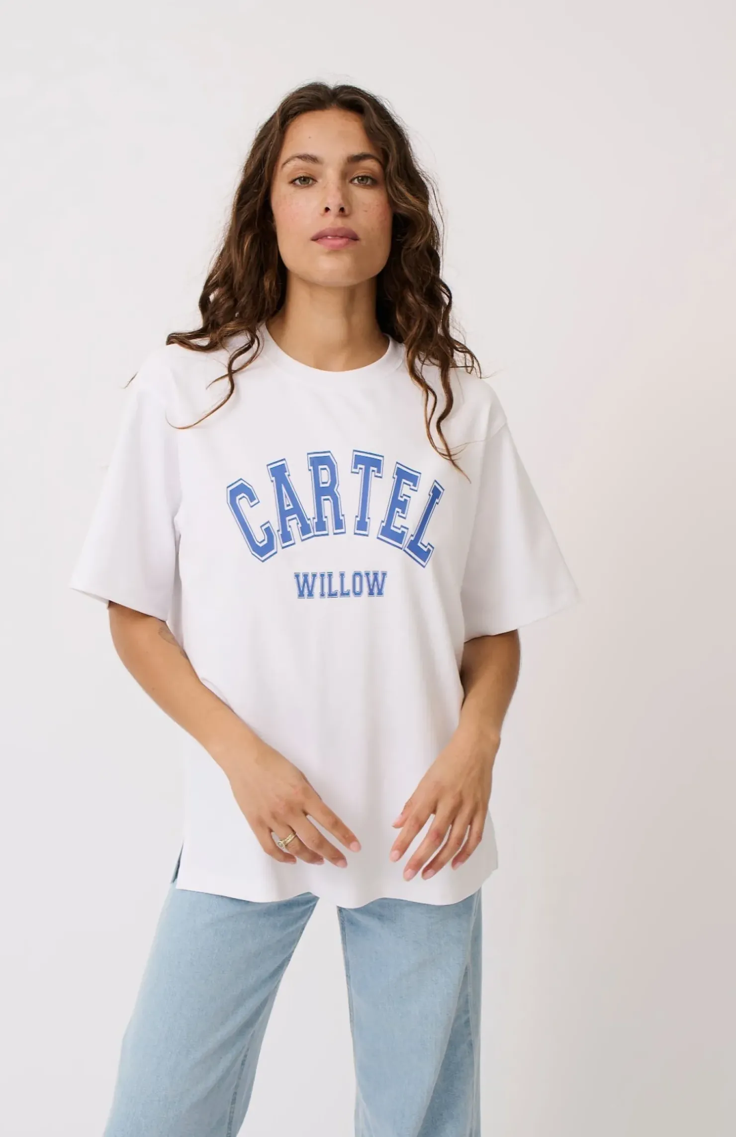 Clearance Cartel & Willow Cartel & Willow Sadie Tee - White Azure