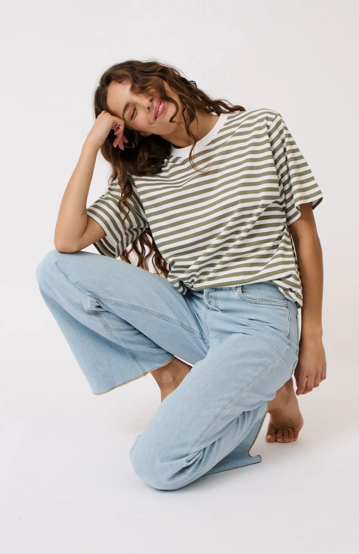 Fashion Cartel & Willow Cartel & Willow Sophie Tee - Palm Stripe