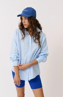 Best Cartel & Willow Cartel & Willow Tammy Shirt - Aqua Stripe
