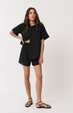 Hot Cartel & Willow Cartel & Willow Tully Shirt - Black Broderie