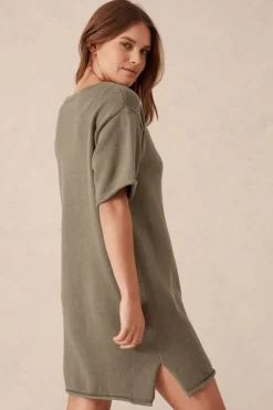 Clearance Ceres Life Boxy Knit Dress - Moss Green