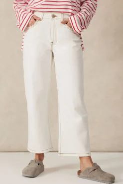 Discount Ceres Life Crop Frenchie Jean - Fresh Ecru
