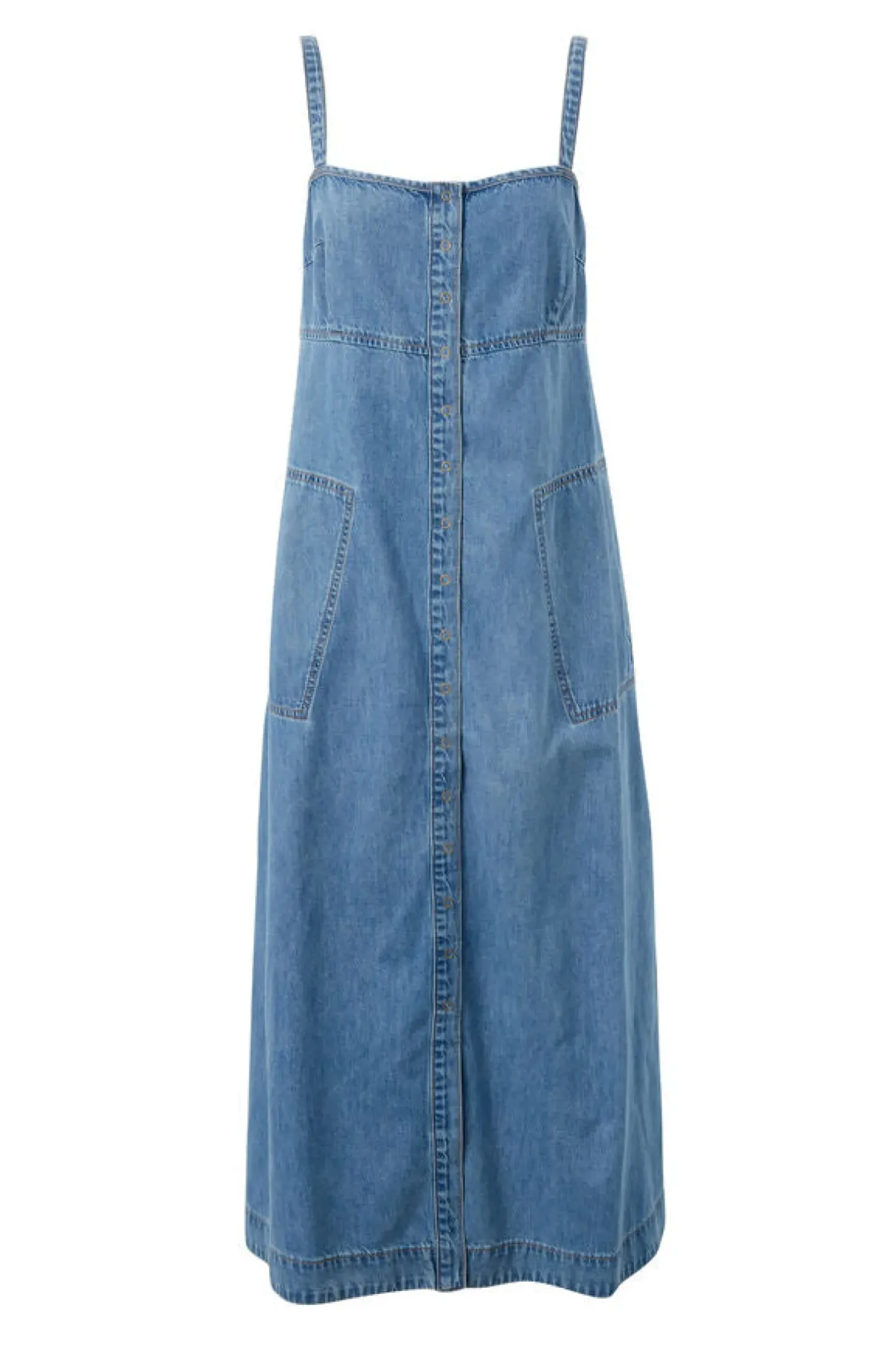 Best Ceres Life Denim Beach Dress - Worn Blue