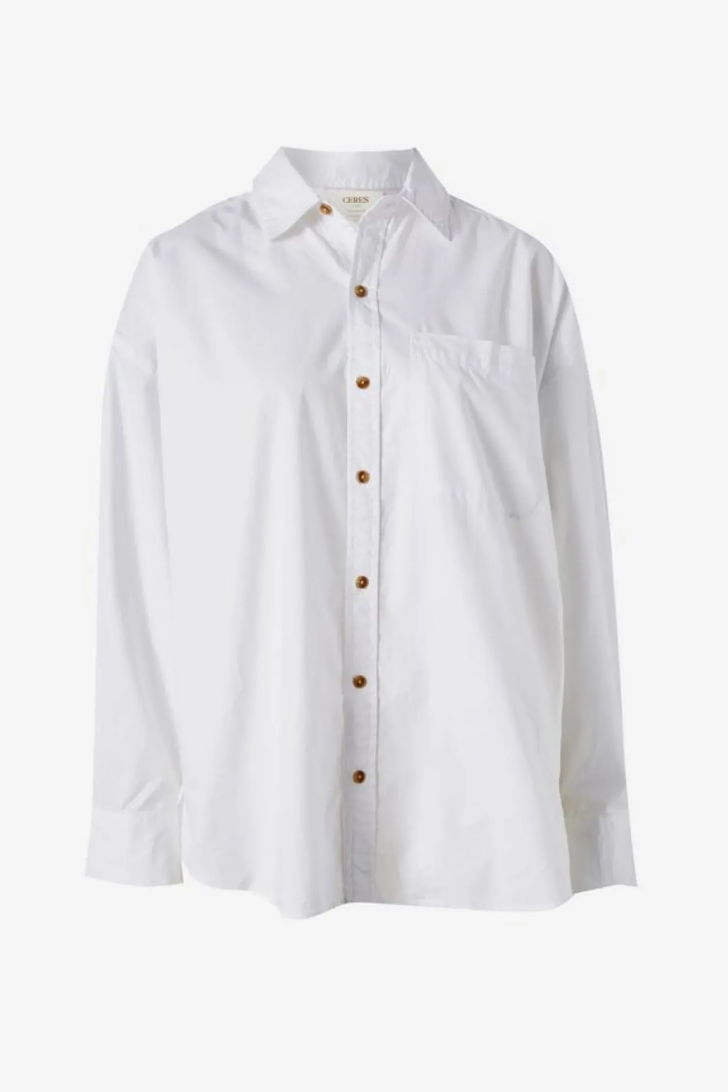 Sale Ceres Life Oversized Poplin Shirt - White