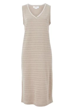 Sale Ceres Life Pointelle Sleeveless Knit Dress - String