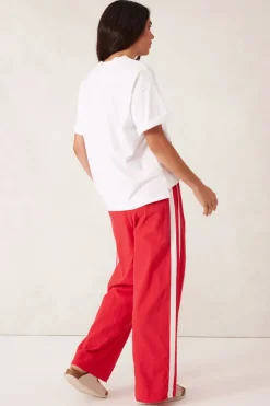 Sale Ceres Life Relaxed Drawstring Pant - Heritage Red
