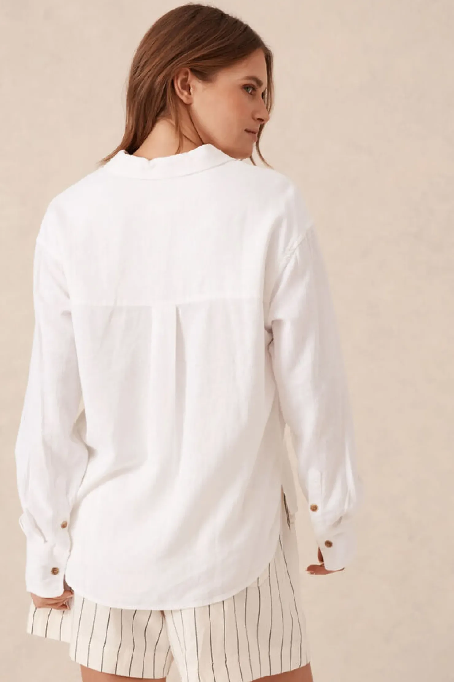 Outlet Ceres Life Relaxed Pocket Shirt- White