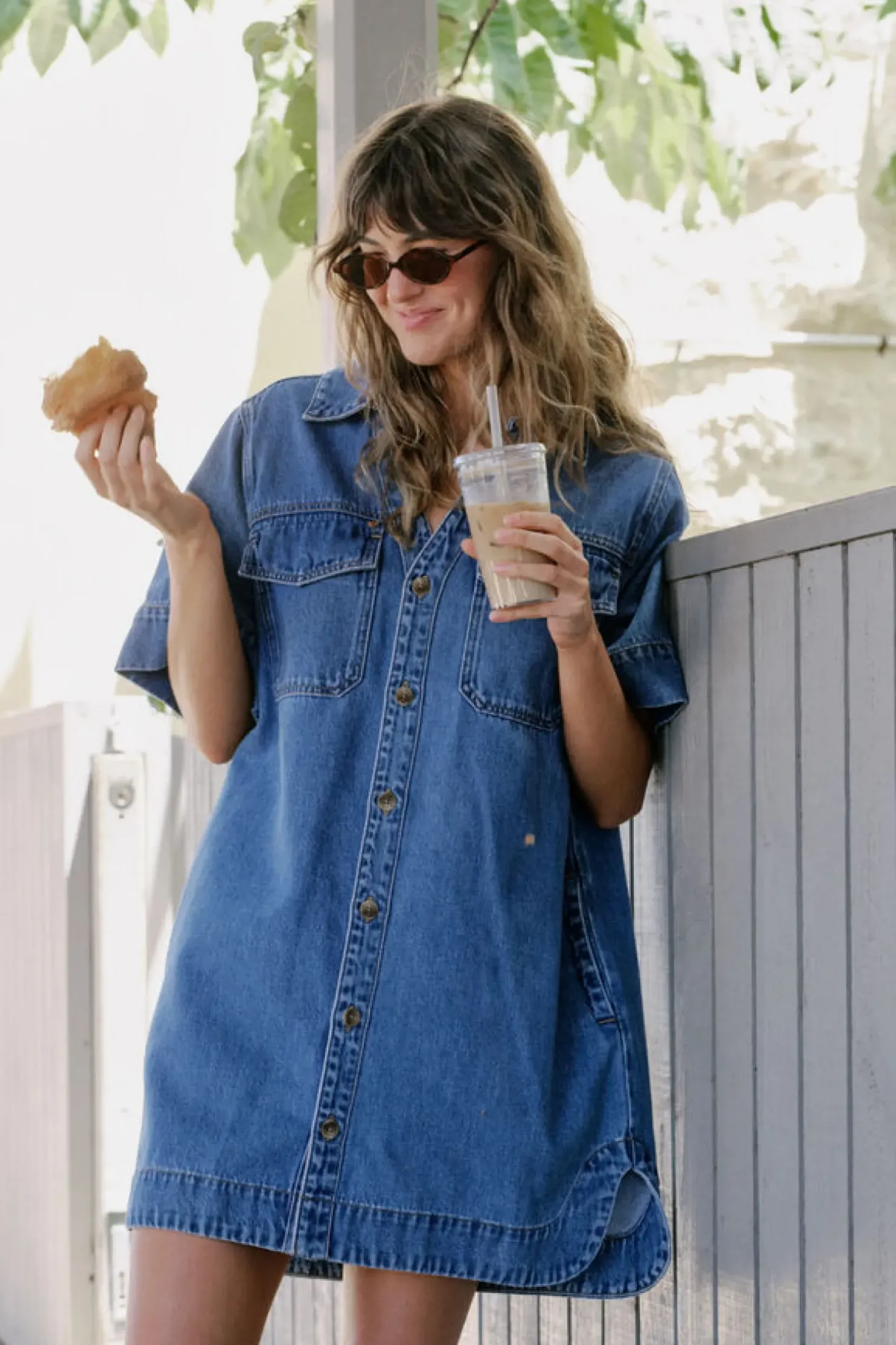 Fashion Ceres Life Relaxed Shirt Dress - Fresh Indigo