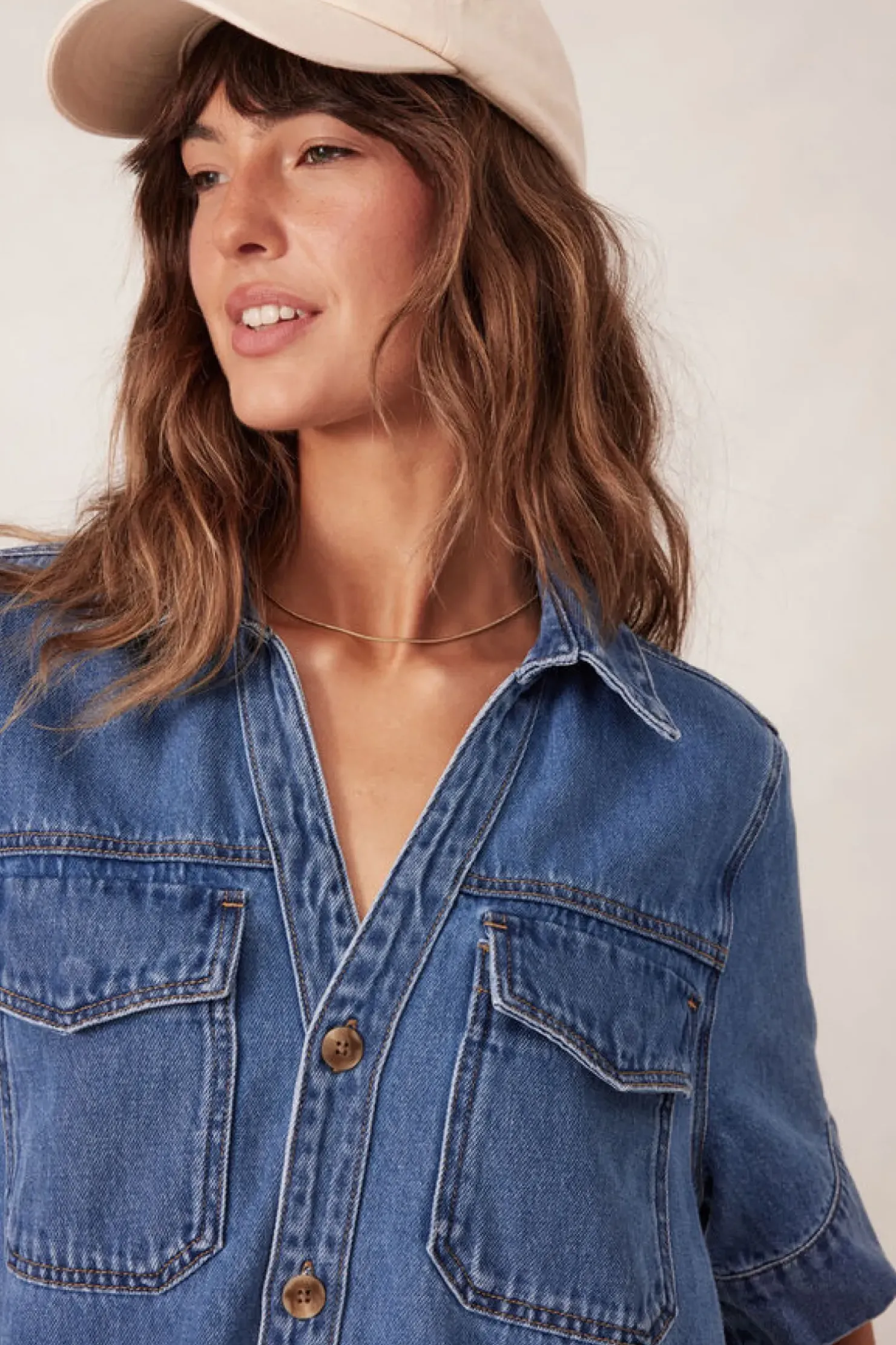 Fashion Ceres Life Relaxed Shirt Dress - Fresh Indigo