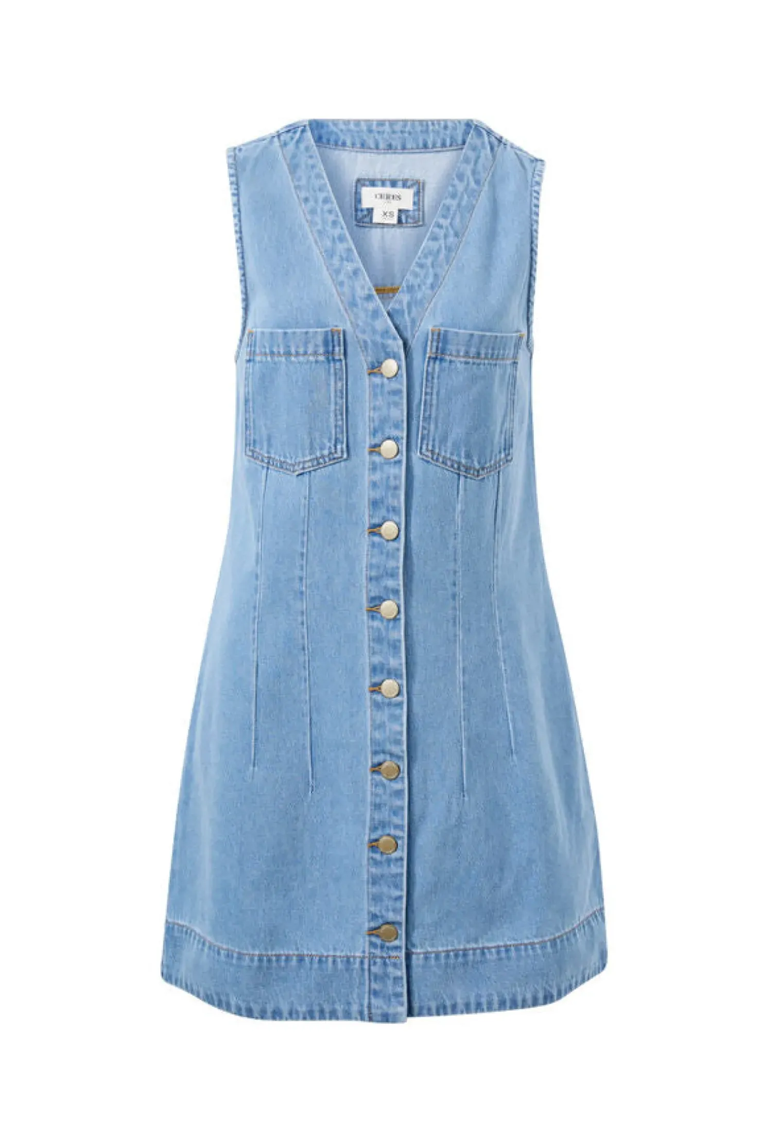 Clearance Ceres Life Seamed Mini Shift Dress - Vintage Blue