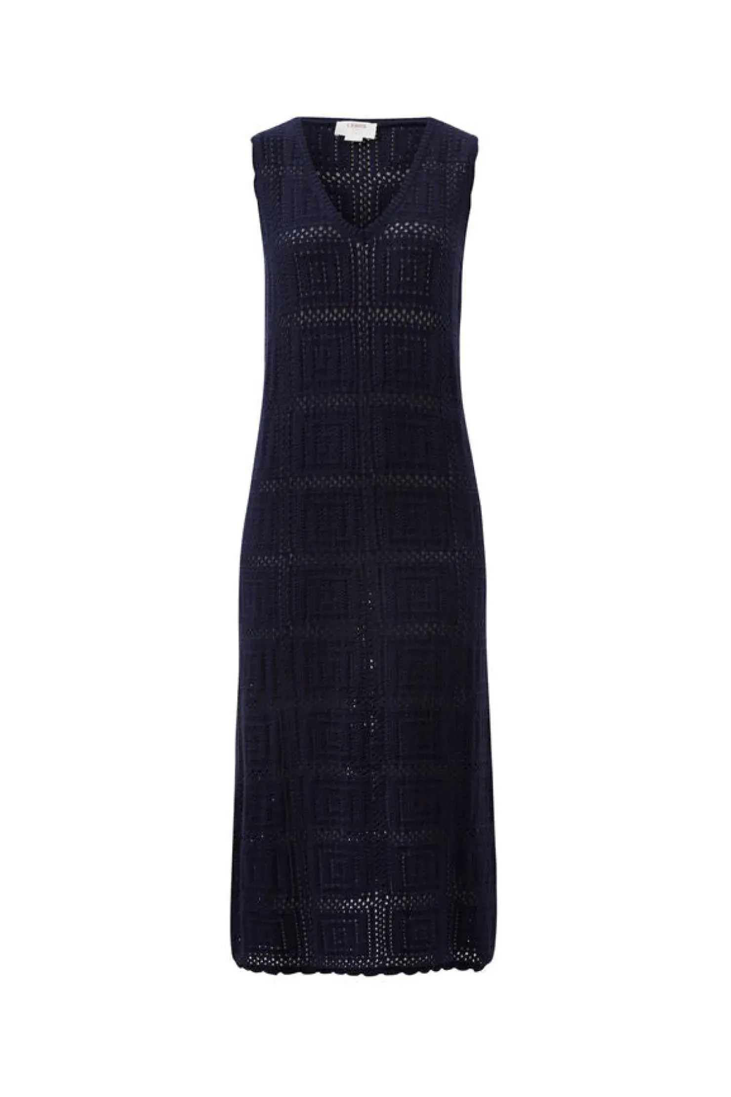 Best Ceres Life Square Knit Midi Tank Dress - New Navy