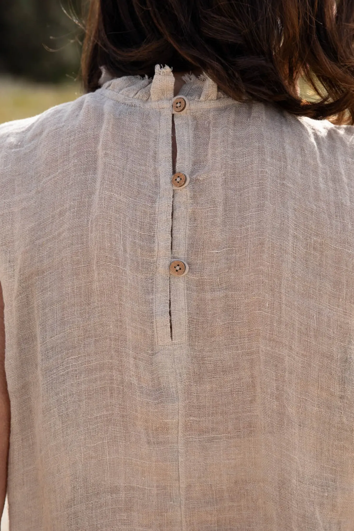New Eadie Lifestyle Eadie Nadia Linen Top - Natural