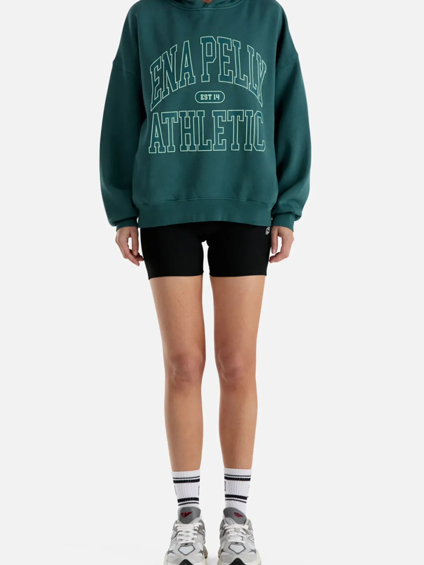 Clearance Ena Pelly Athletic Hoodie - Jade