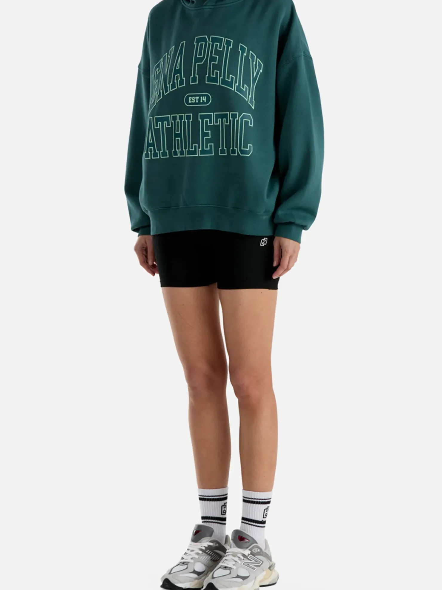 Clearance Ena Pelly Athletic Hoodie - Jade