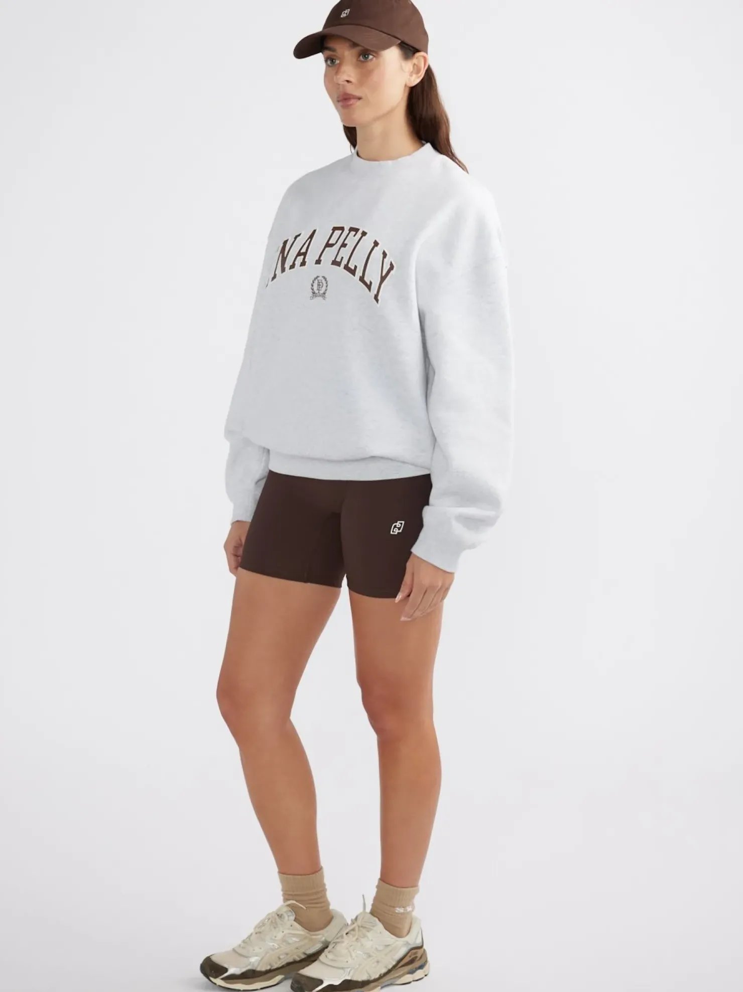 Online Ena Pelly Classic Collegiate Sweatshirt - White Marle
