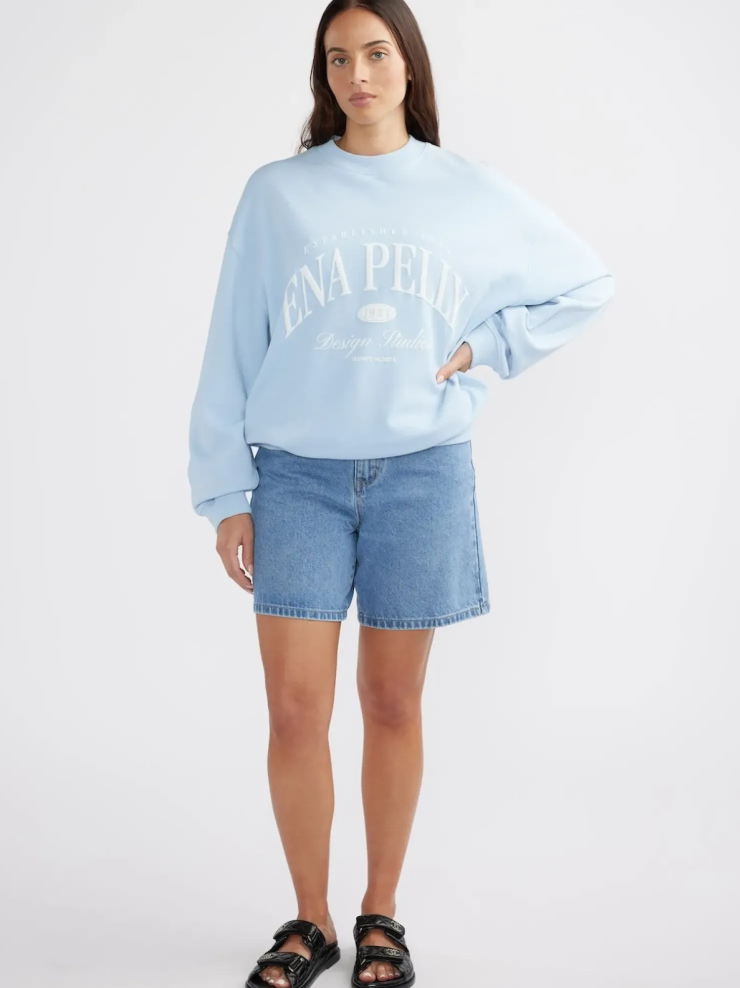 Sale Ena Pelly Heritage Studios Sweatshirt - Washed Capri