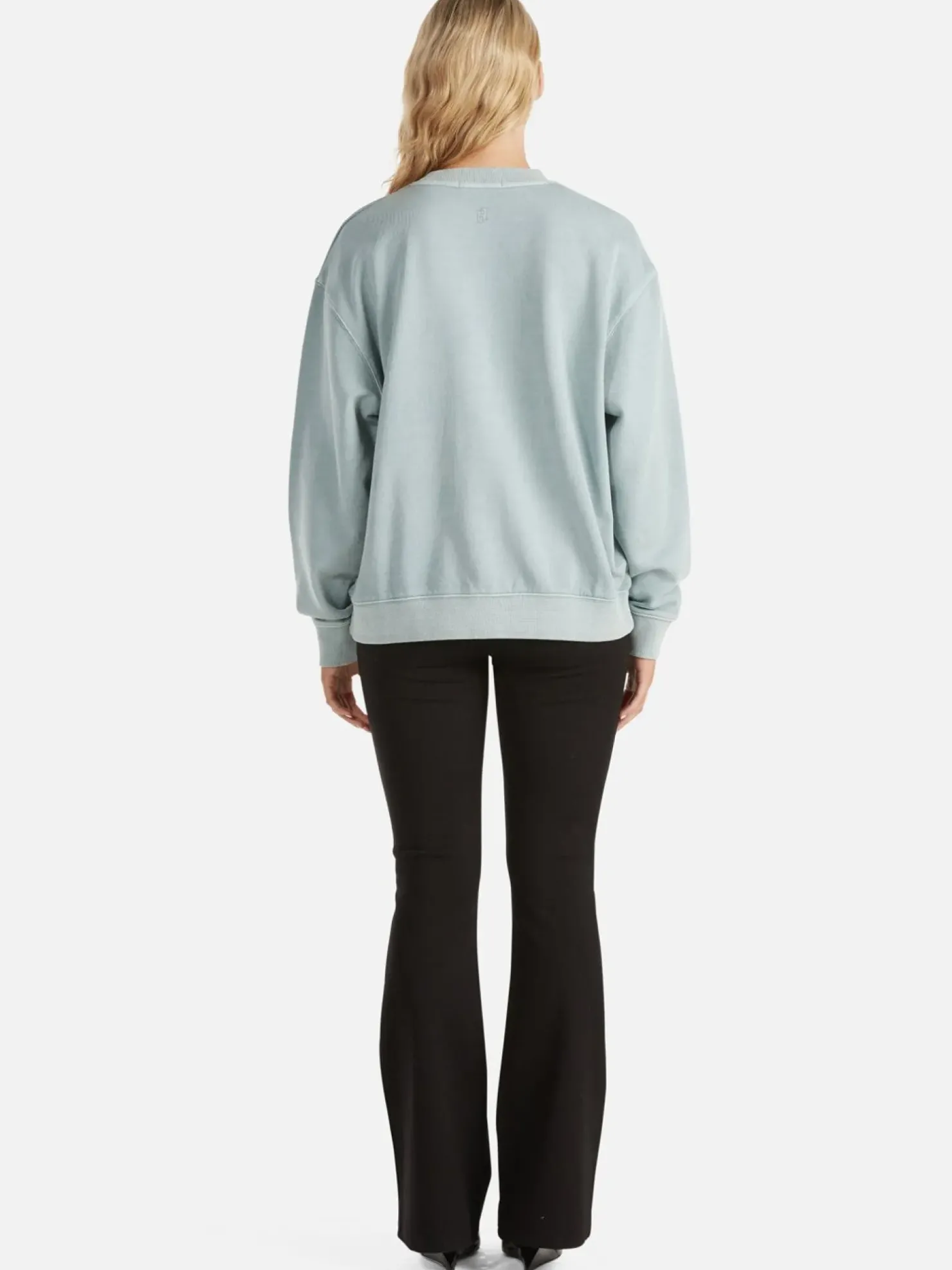 Fashion Ena Pelly Lilly Oversized Sweater City - Seafoam Wash