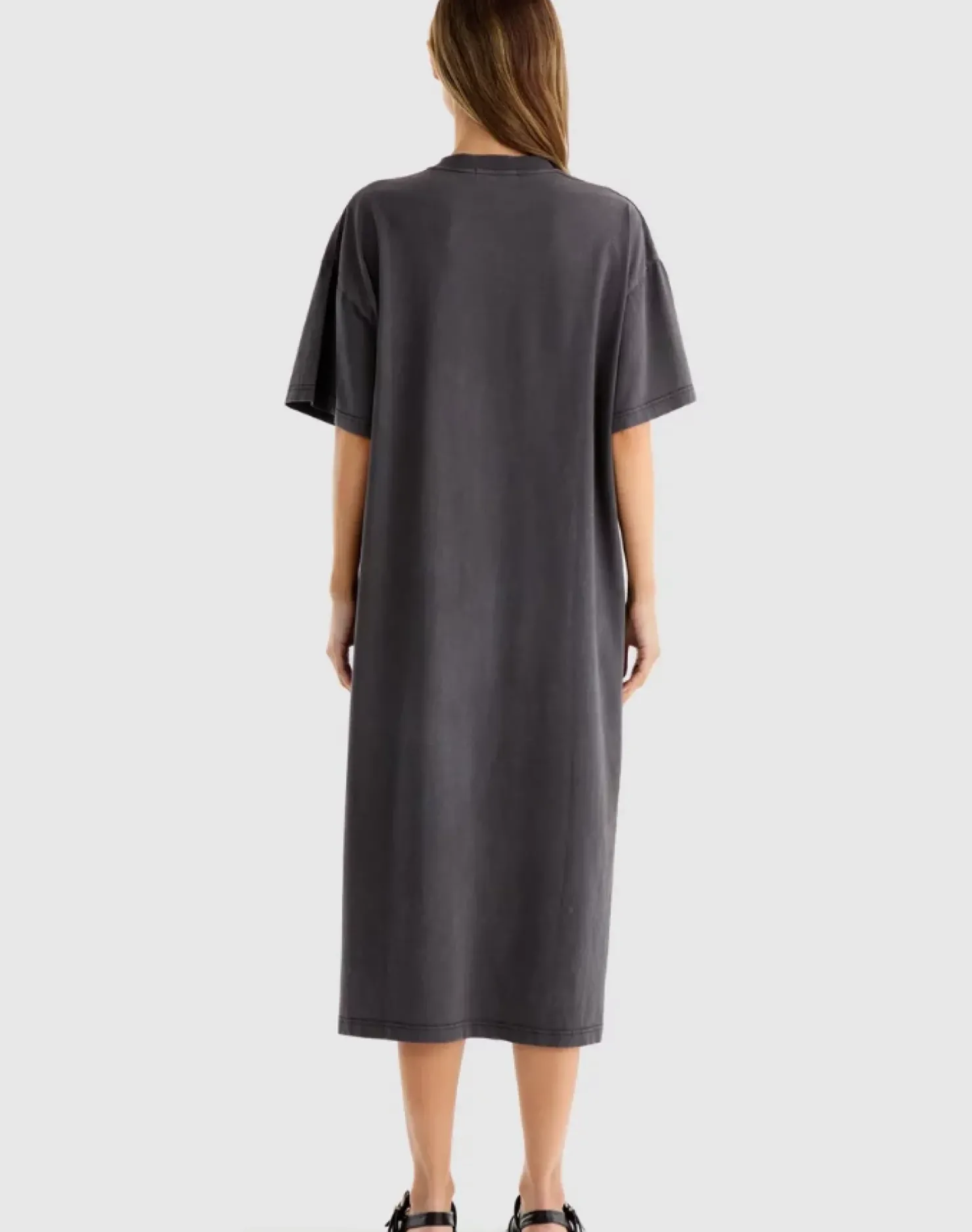 Hot Ena Pelly World Tour Tee Dress - Faded Black