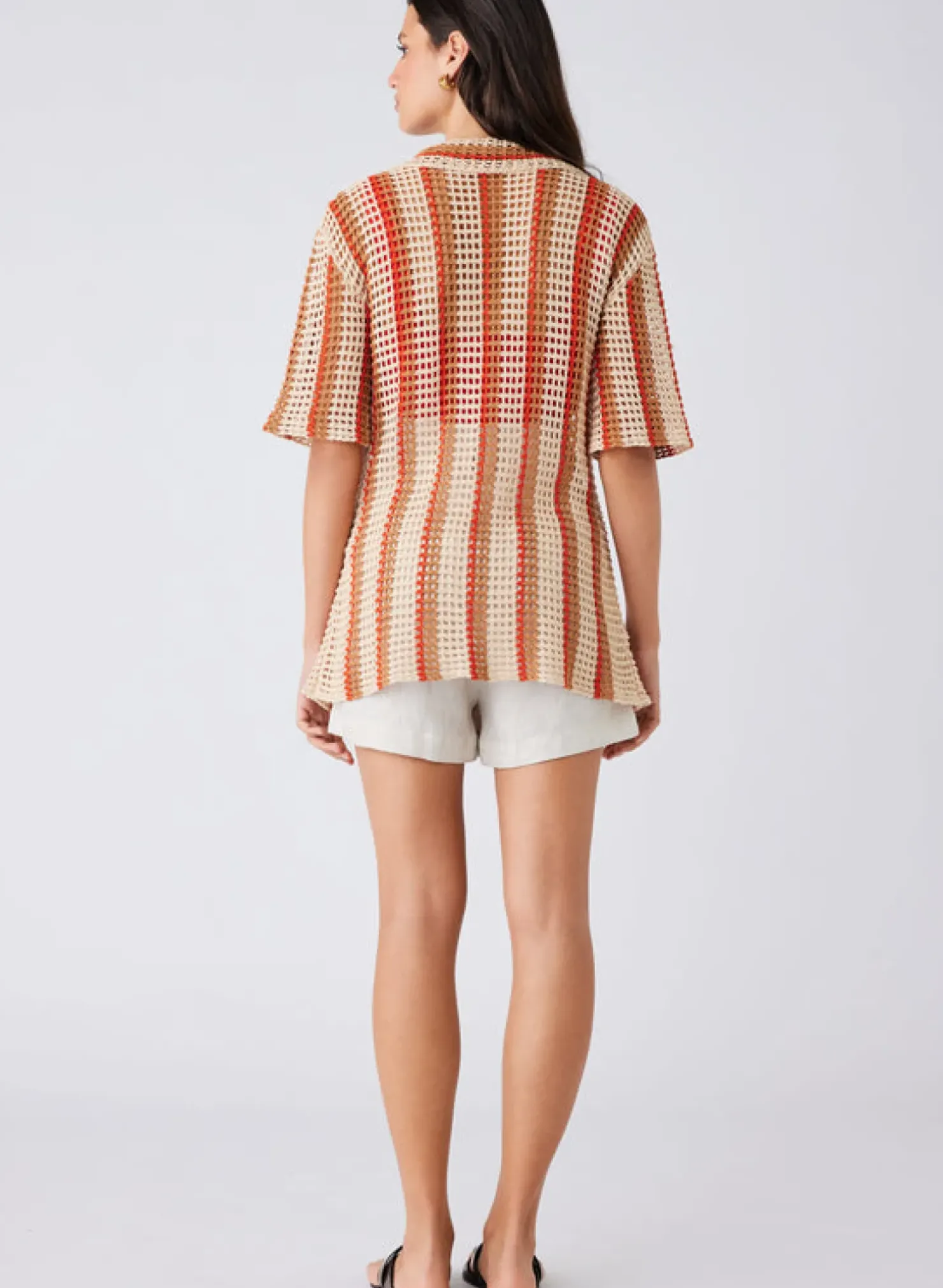 New Esmaee Saint Tropez Shirt - Natural Stripe