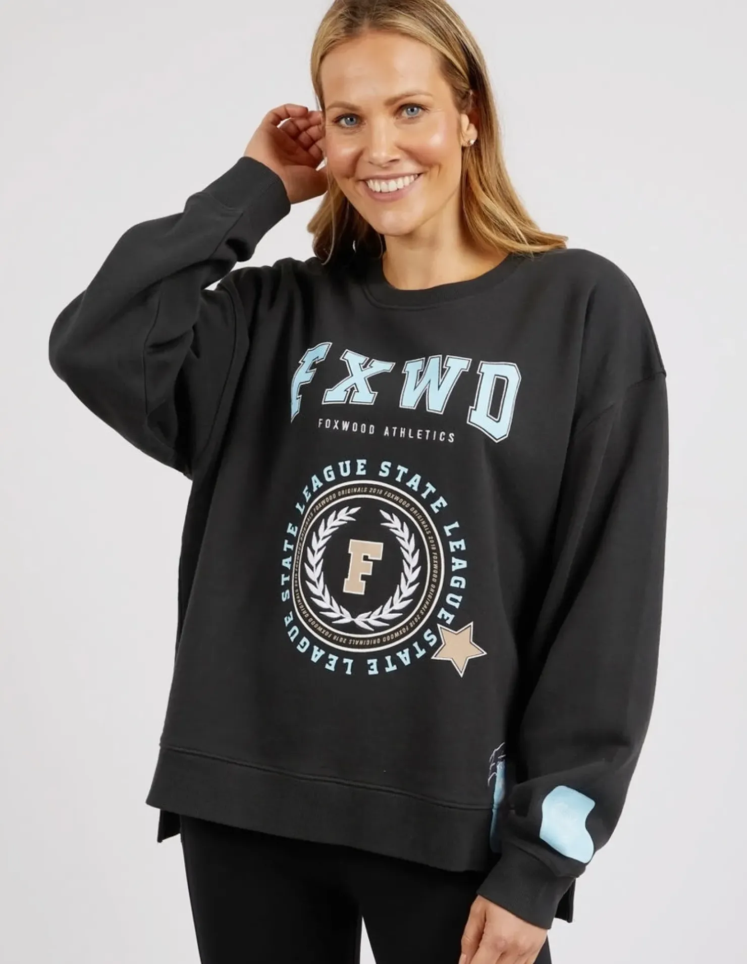 New Foxwood Get There Crew - Washed Black