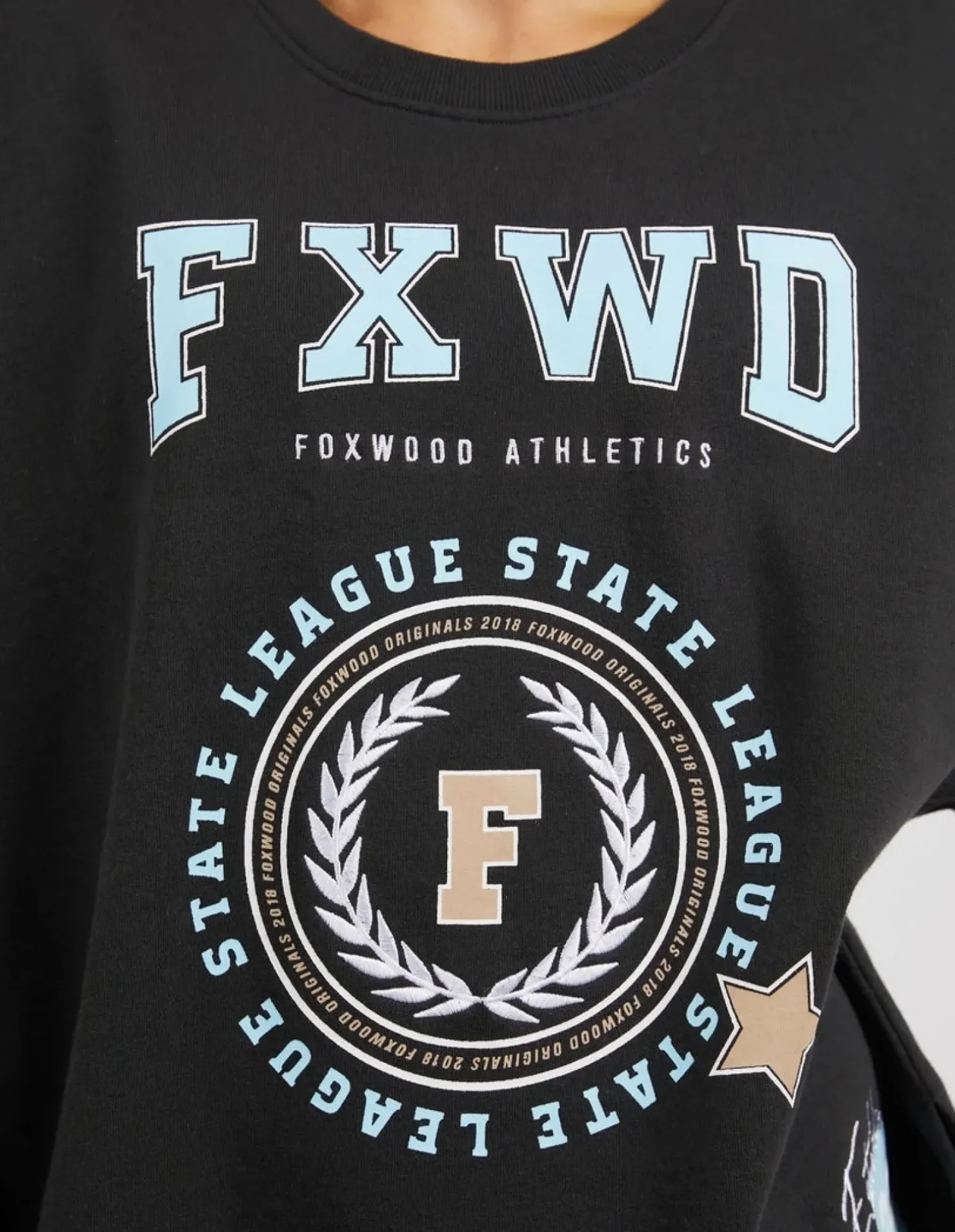 New Foxwood Get There Crew - Washed Black