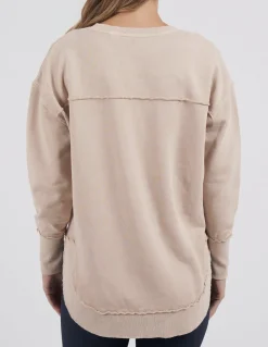 Clearance Foxwood Medalion Crew - Oatmeal