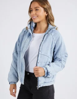 New Foxwood Rosalee Jacket - Mid Vintage Blue