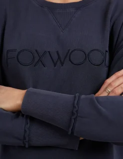 Clearance Foxwood Simplified Crew- Washed Navy