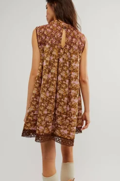 Clearance Free People Shea Printed Mini - Chocolate Combo