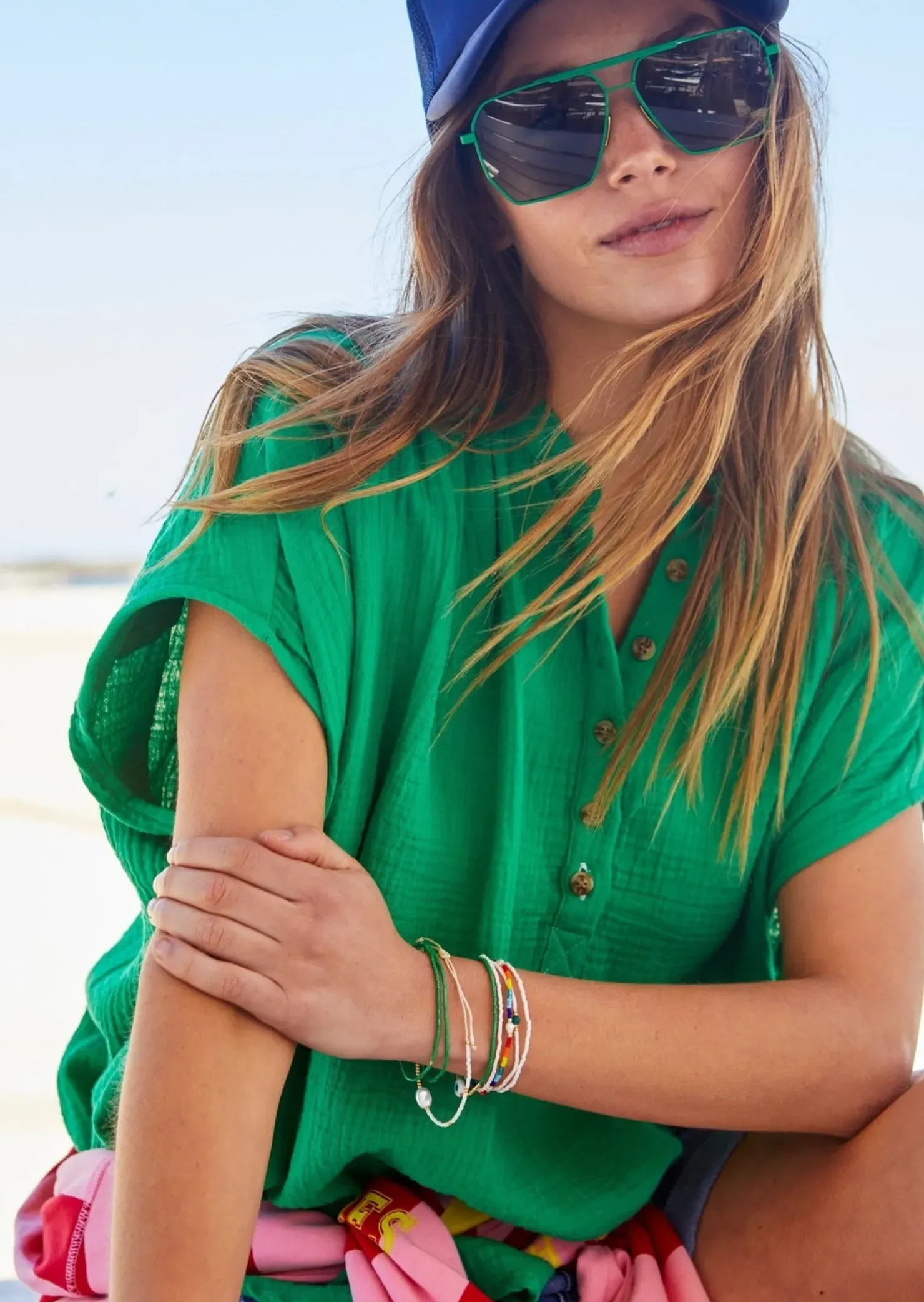Discount Cat Hammill Hammill & Co Island Soul Shirt - Emerald