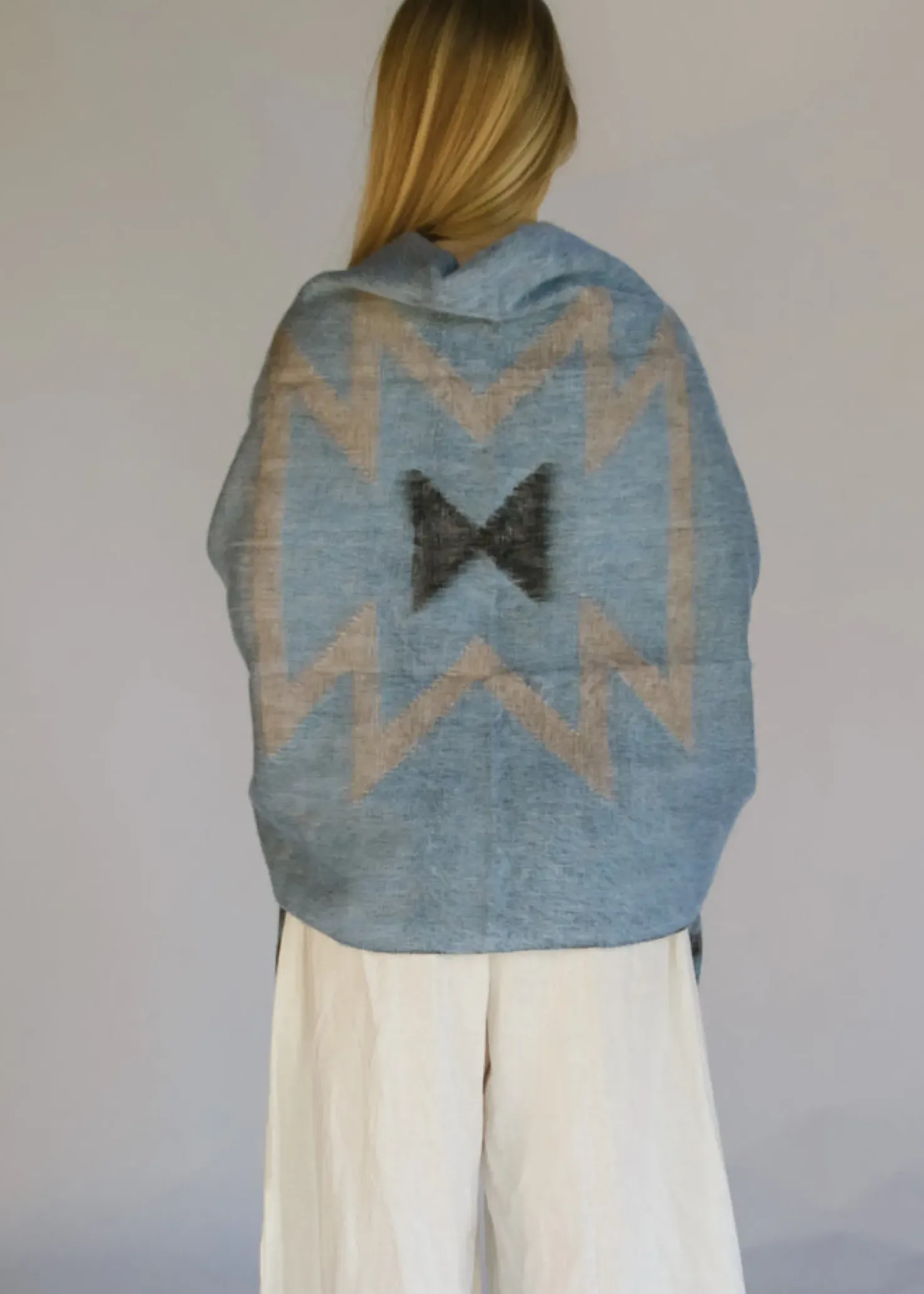 Clearance Hobo & Hatch Hobo & Hatch Aztec Poncho- Denim