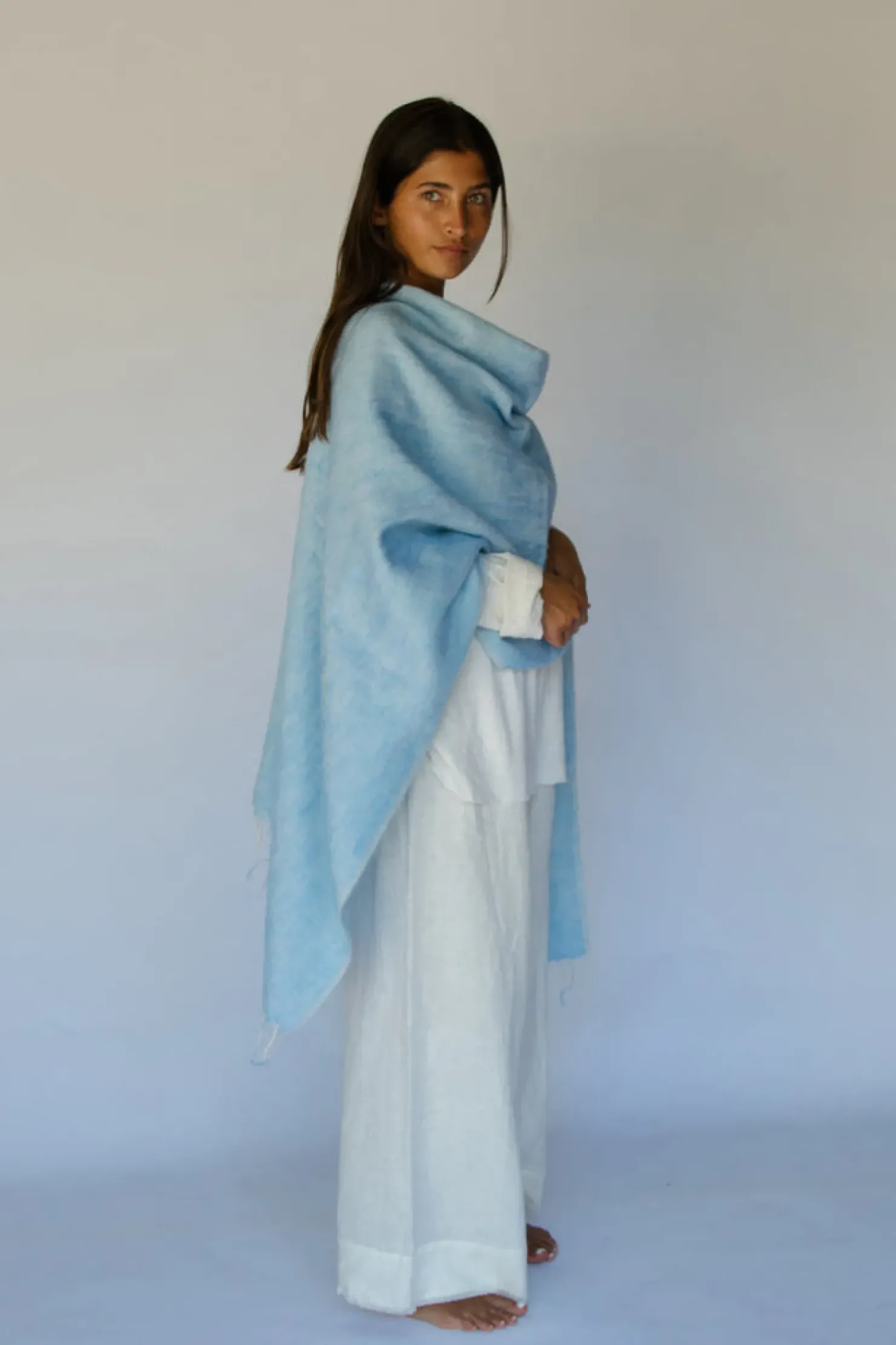 New Hobo & Hatch Hobo & Hatch Poncho- Sky