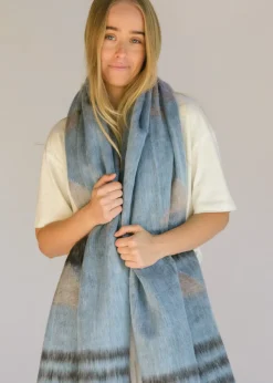 Best Hobo & Hatch Hobo & Hatch Scarf- Aztec Denim